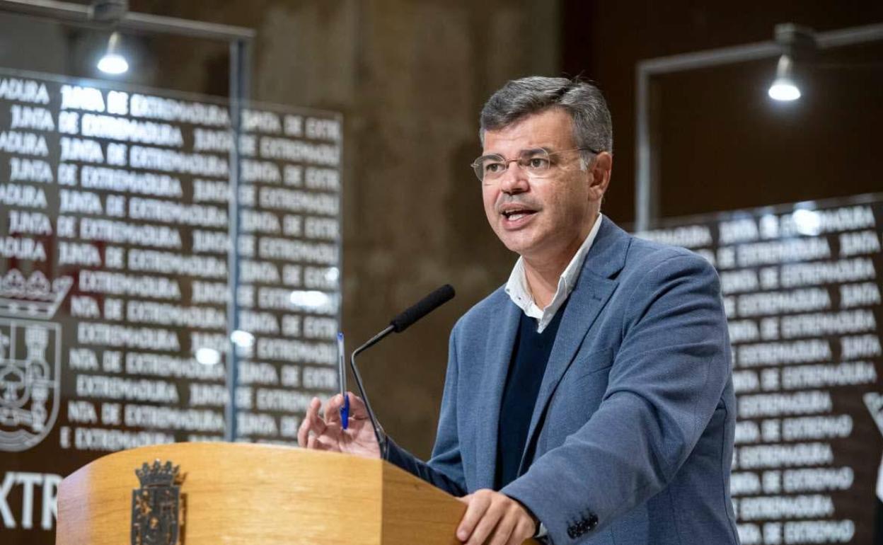 Juan Antonio González, portavoz de la Junta de Extremadura. 