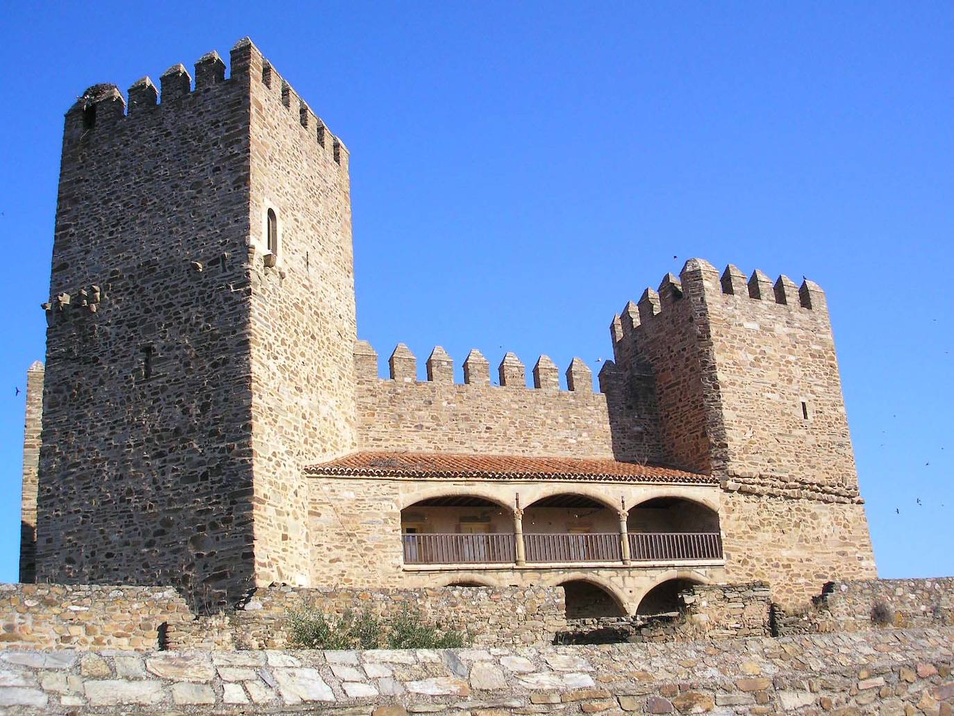 El castillo de Monroy en la actualidad.