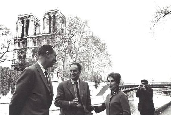 Año 1962. Palazuelo con Eduardo Chillida en París