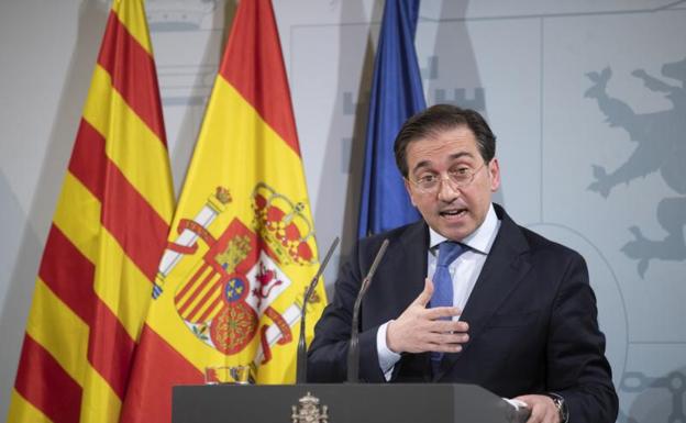 El ministro de Asuntos exteriores, Unión Europea y Cooperación José Manuel Albares. 