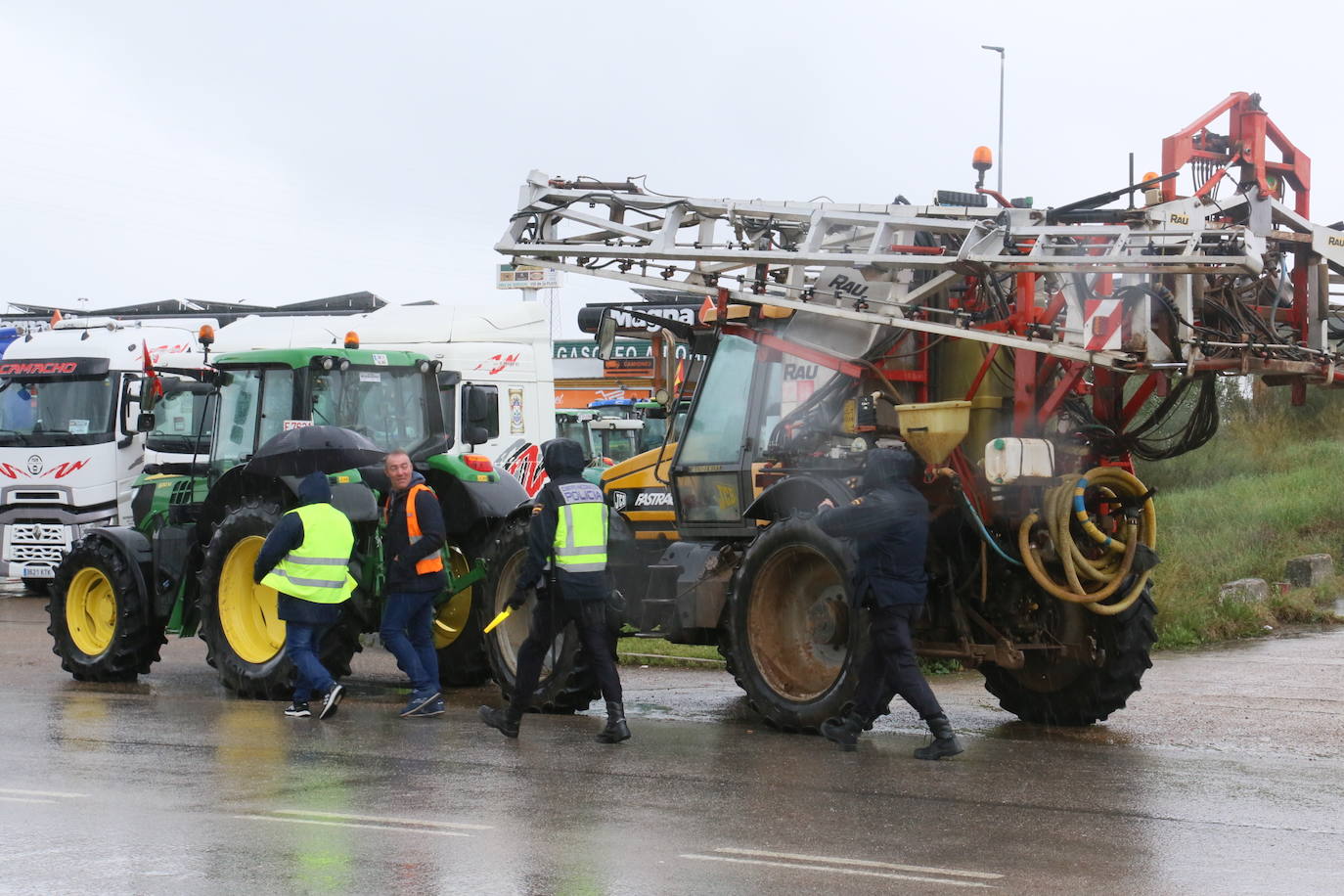 Protestas de transportistas en Mérida