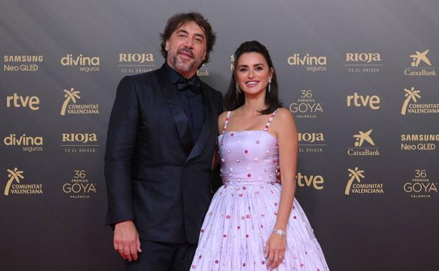 Javier Bardem y Penélope Cruz el pasado 12 de febrero en los Goya.