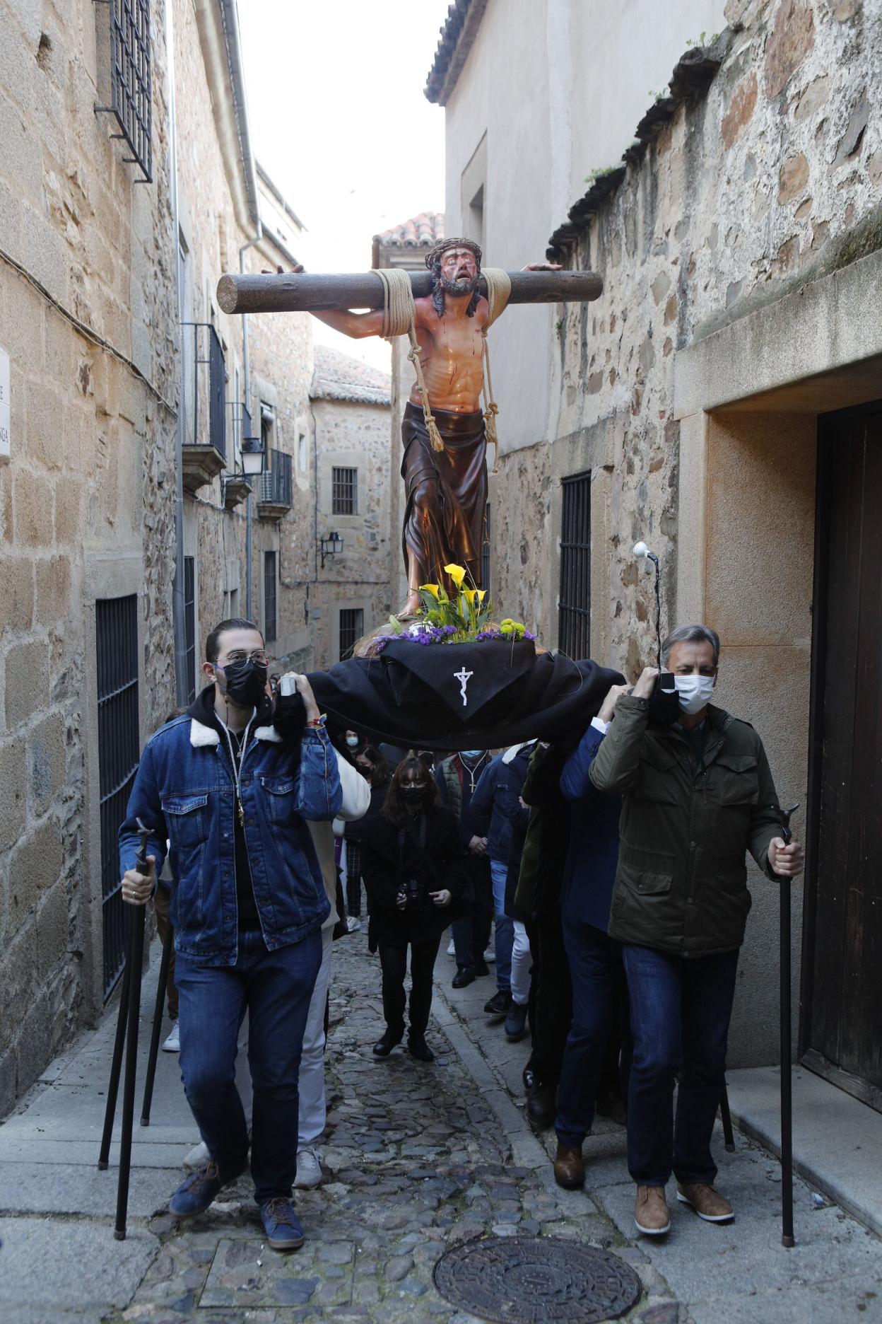 Vía Crucis de la Unión de Cofradías en Cáceres