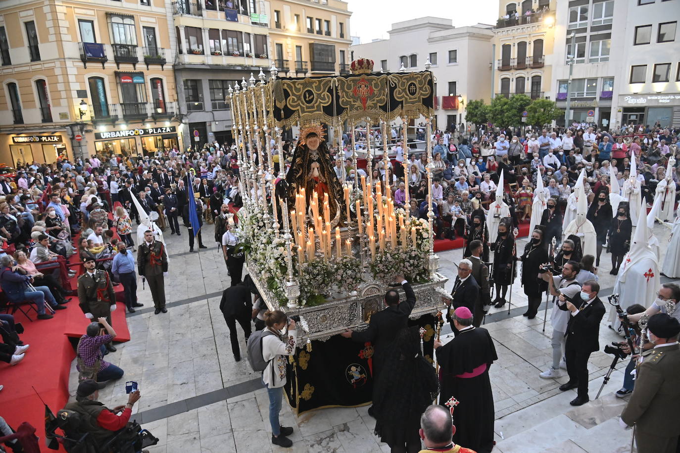 La Virgen de la Soledad, patrona de Badajoz. 