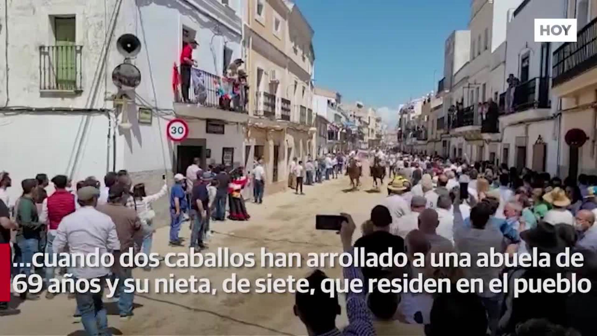 La mujer arrollada por un caballo en Arroyo de la Luz está ingresada en la UCI