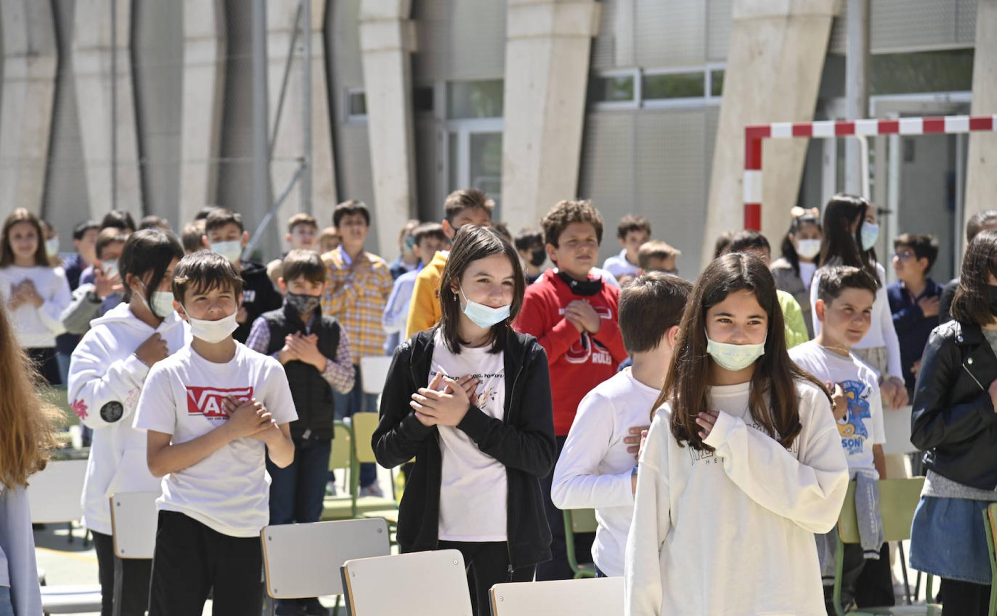 Los alumnos del colegio 