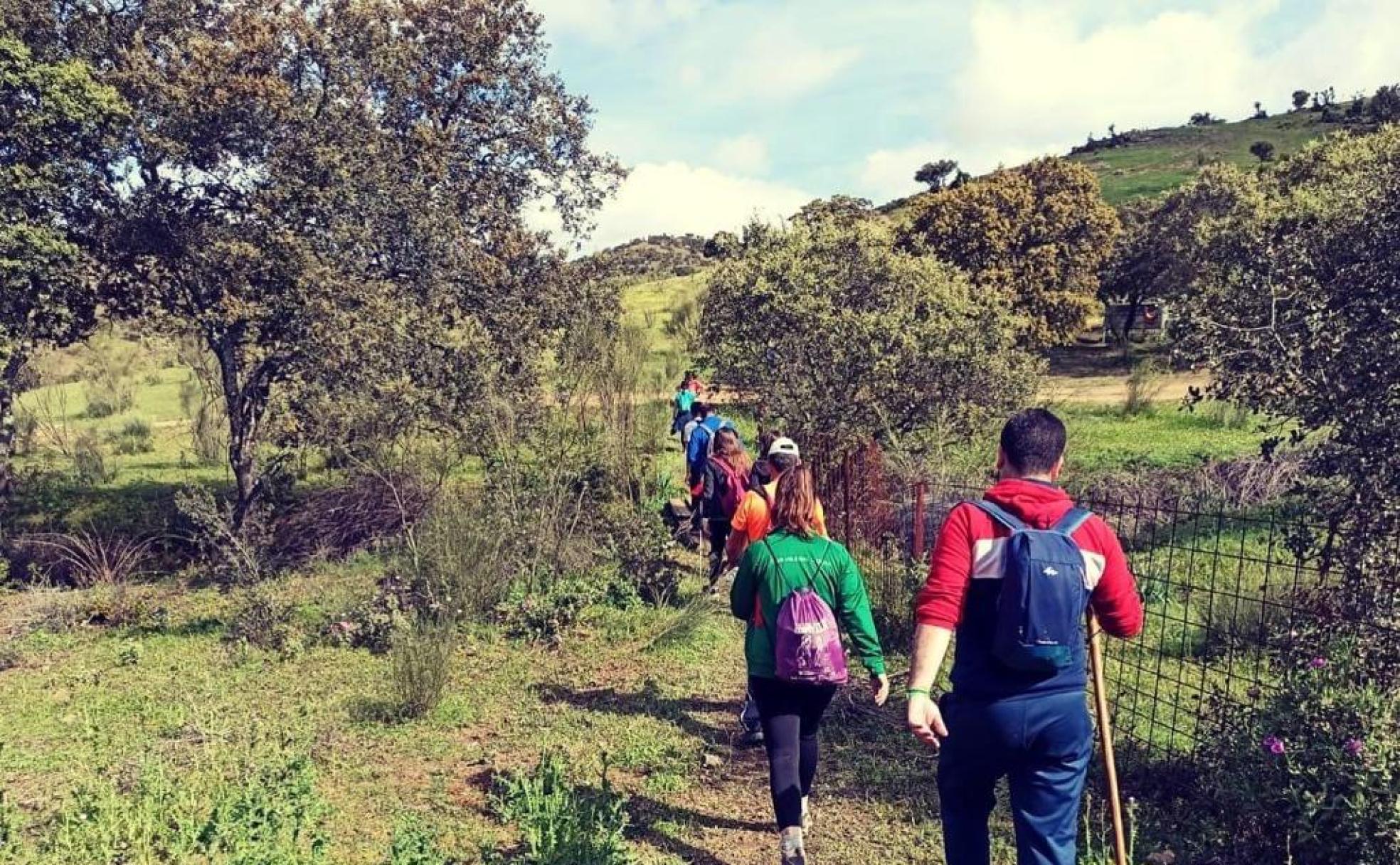 Algunos de los participantes en la ruta