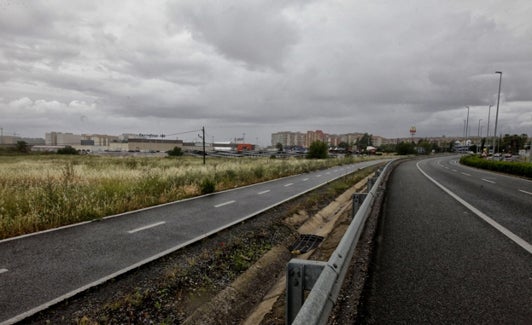 Vista de los terrenos en los que se proyecta el parque de medianas de Bogaris. 