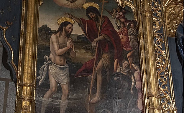 Bautismo de Jesús, de autor anónimo, datado en 1540.