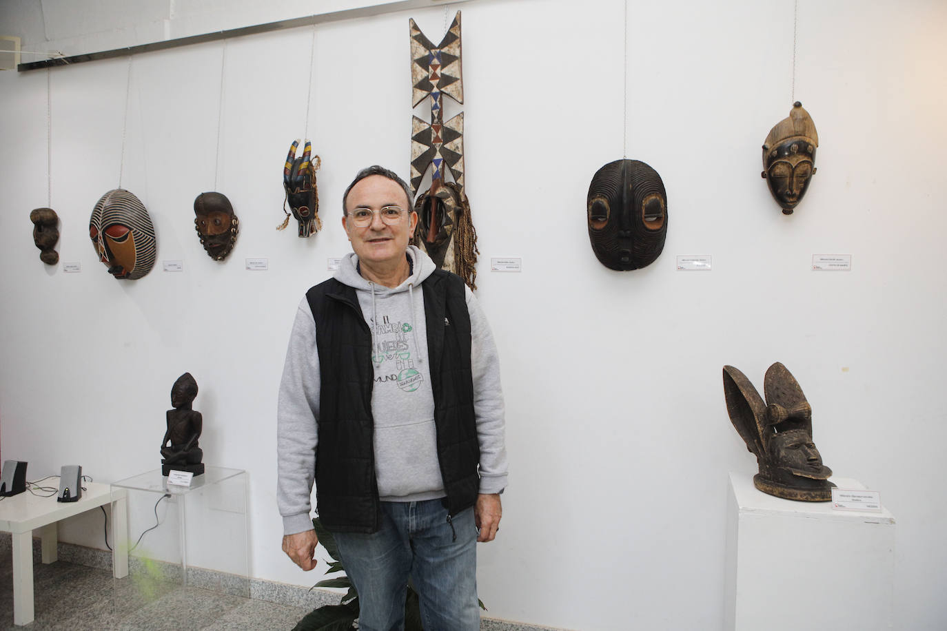 Exposición sobre África en el centro Ágora. 