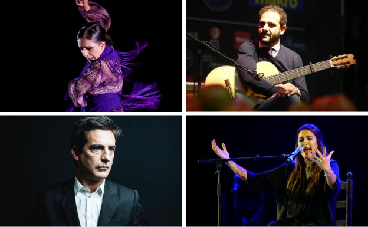 Eva Yerbabuena, Diego del Morao, Alba Molina y Camané.