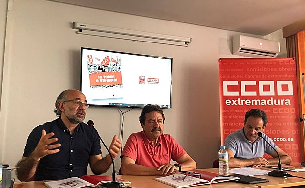 Presentación del cómic 'O todos o ninguno' en Comisiones Obreras. 