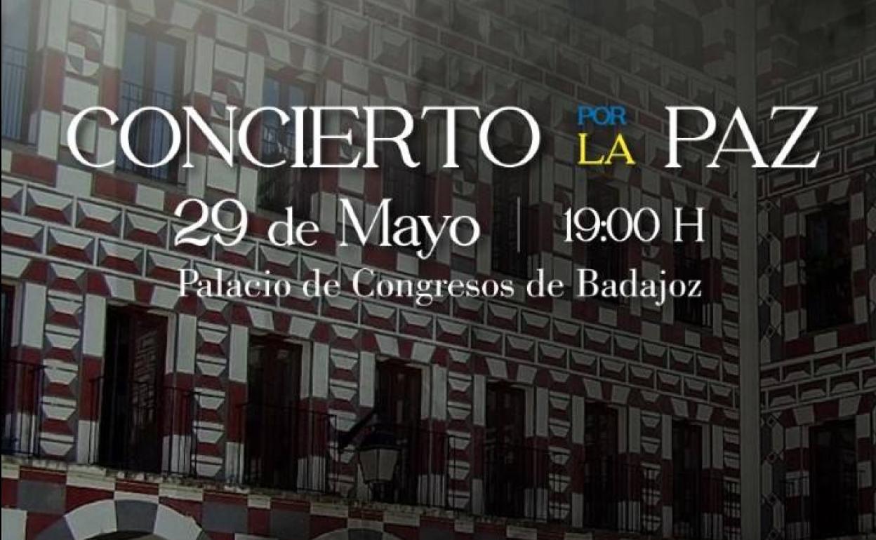 Este domingo, concierto benéfico por la paz en el Palacio de Congresos de Badajoz