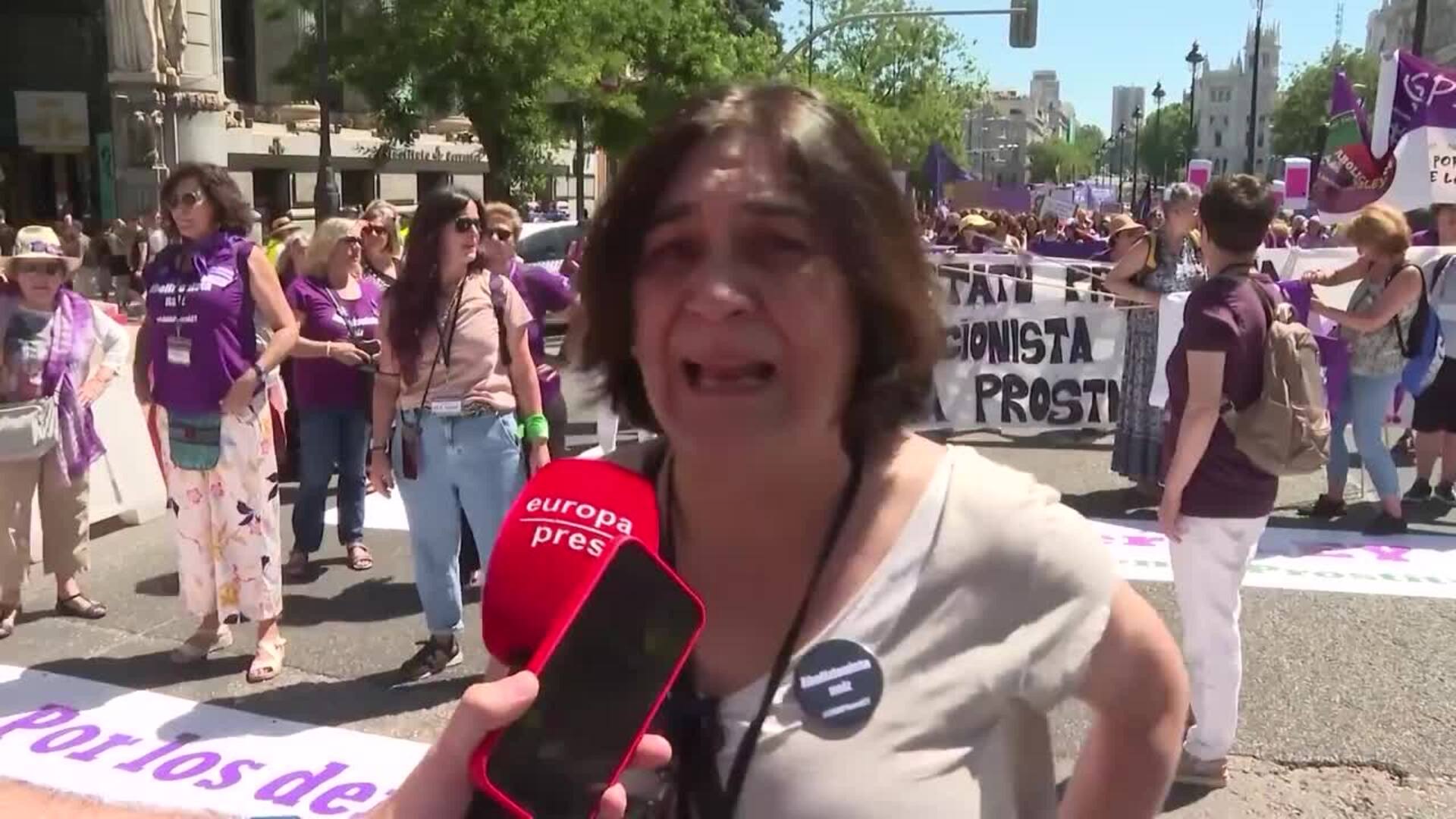 Miles De Personas Se Manifiestan En Madrid Contra La Prostitución Hoy