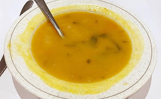 Sopa de verduras.
