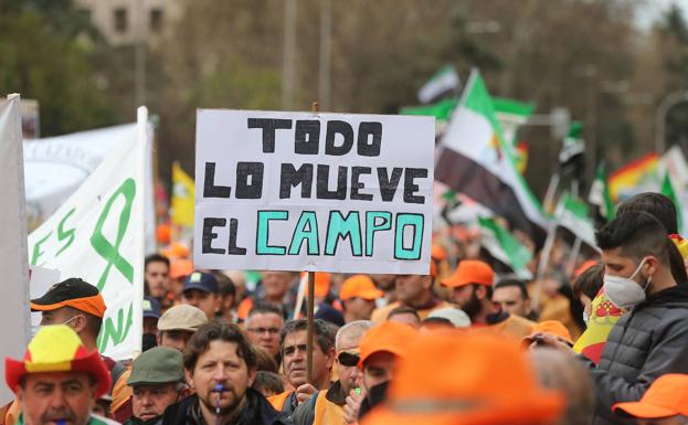 Manifestación en Madrid, en abril de este año. 