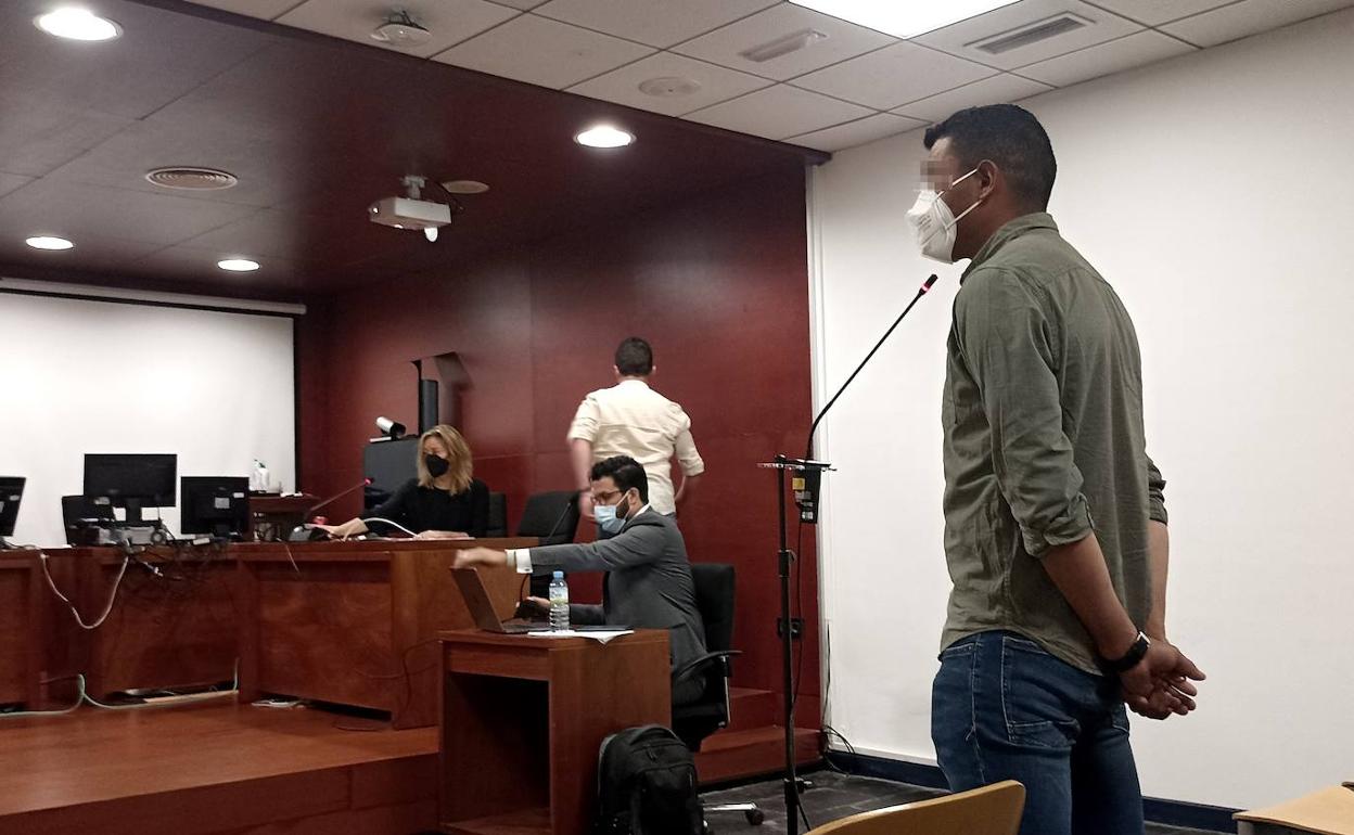 El acusado declaró que es inocente. 