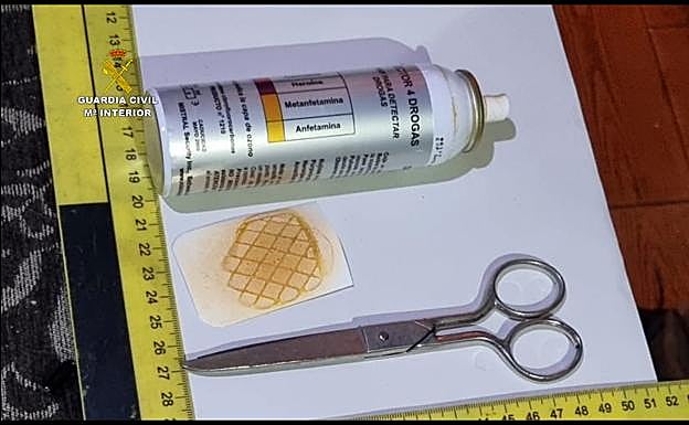 Comprobante de positivo en droga realizado en casa del detenido.