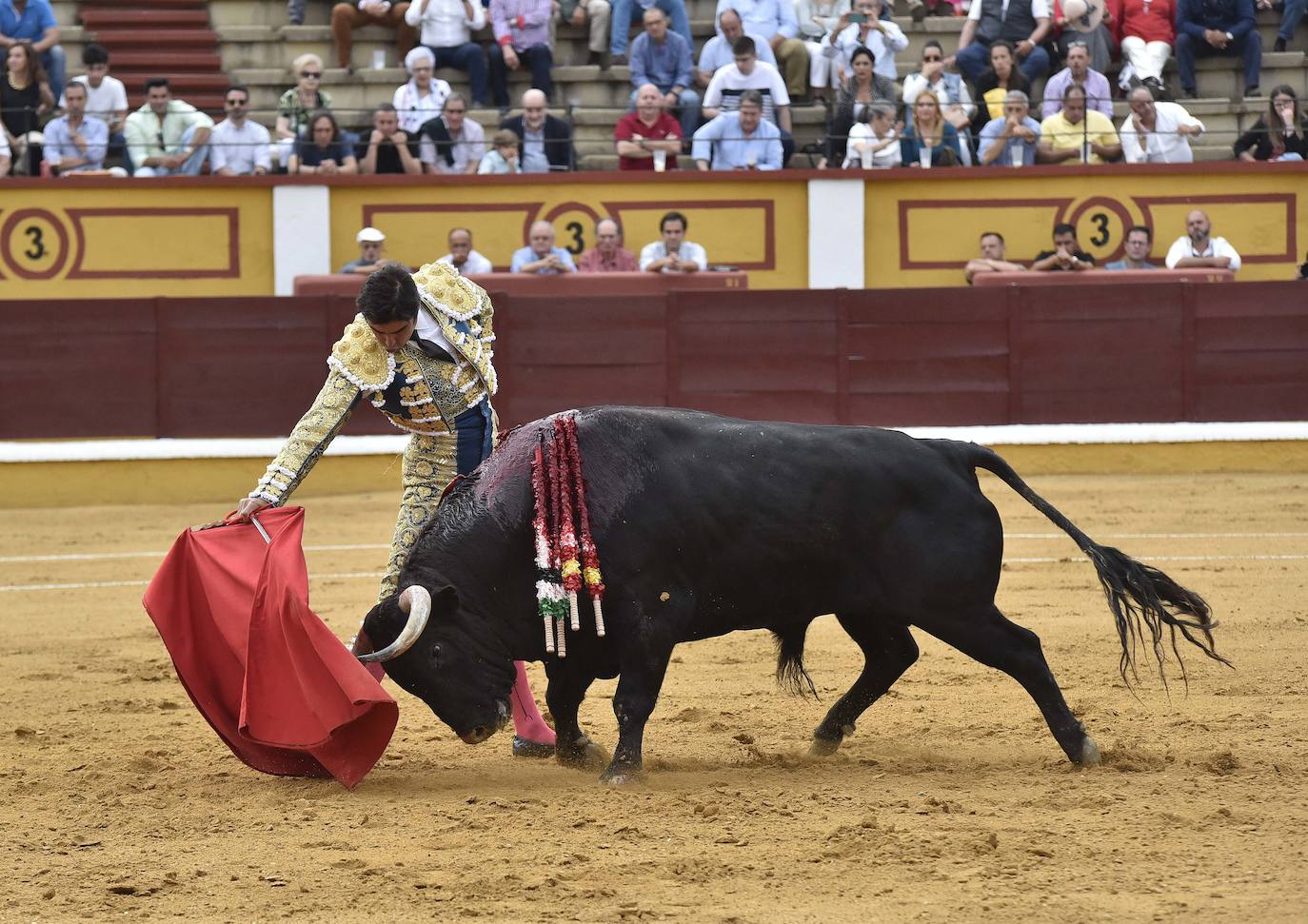 Fotos: El ganado desluce la encerrona de Perera en Badajoz