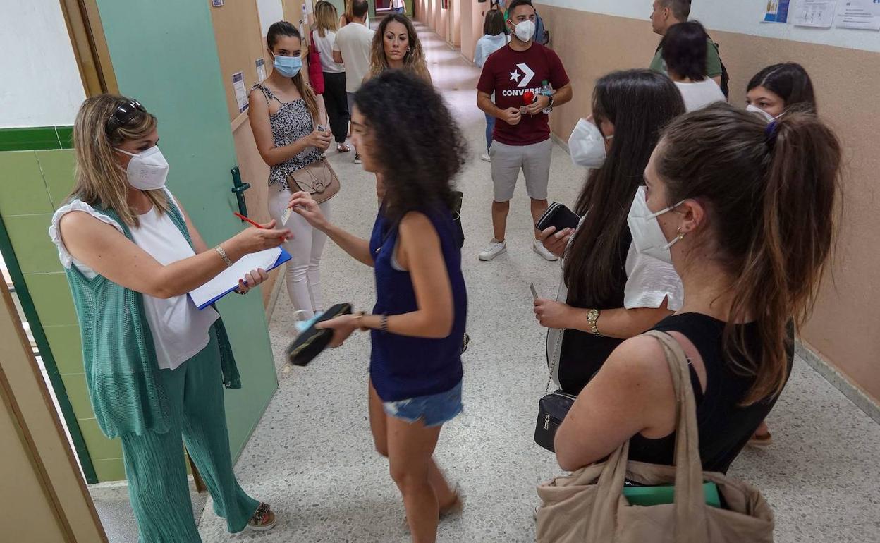 Celebración de los exámenes a mediados de este mes de junio. 