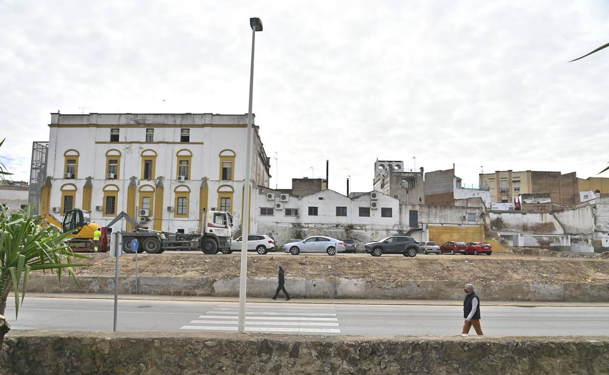 Las obras del Palacio de Godoy, cuatro meses paradas