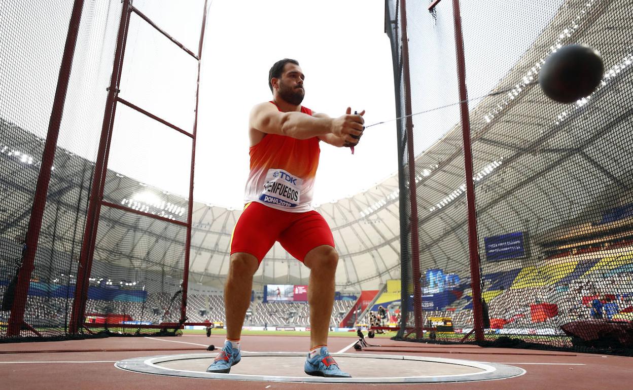 Cienfuegos durante la final del Mundial de Doha en 2019. 