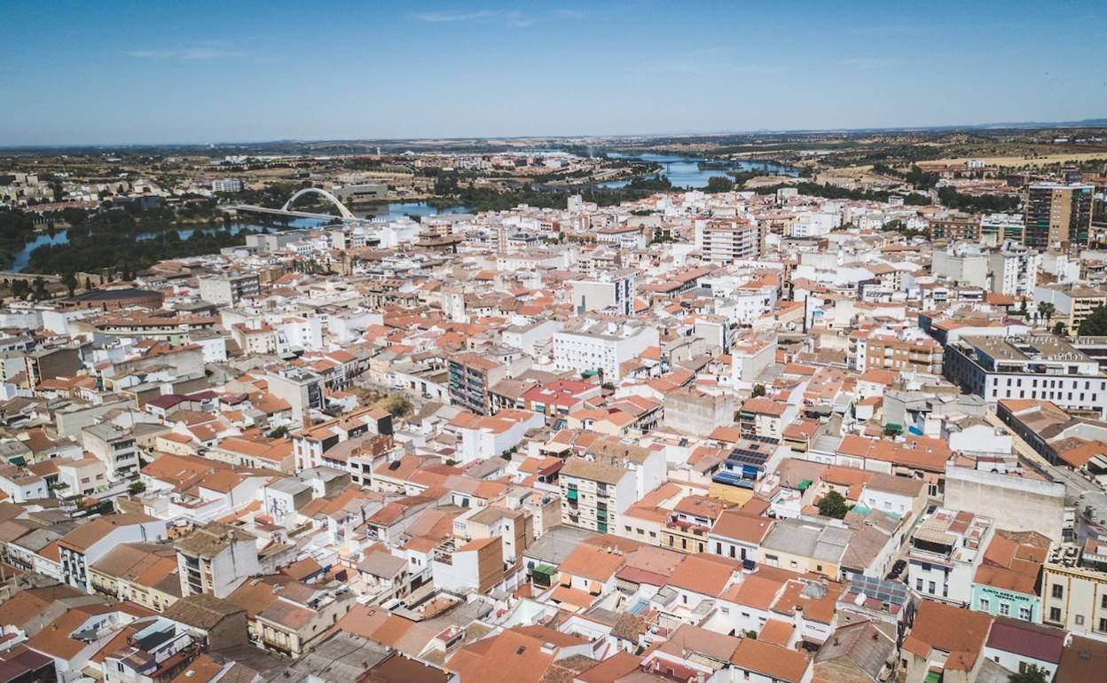 Vista aérea de Mérida. 
