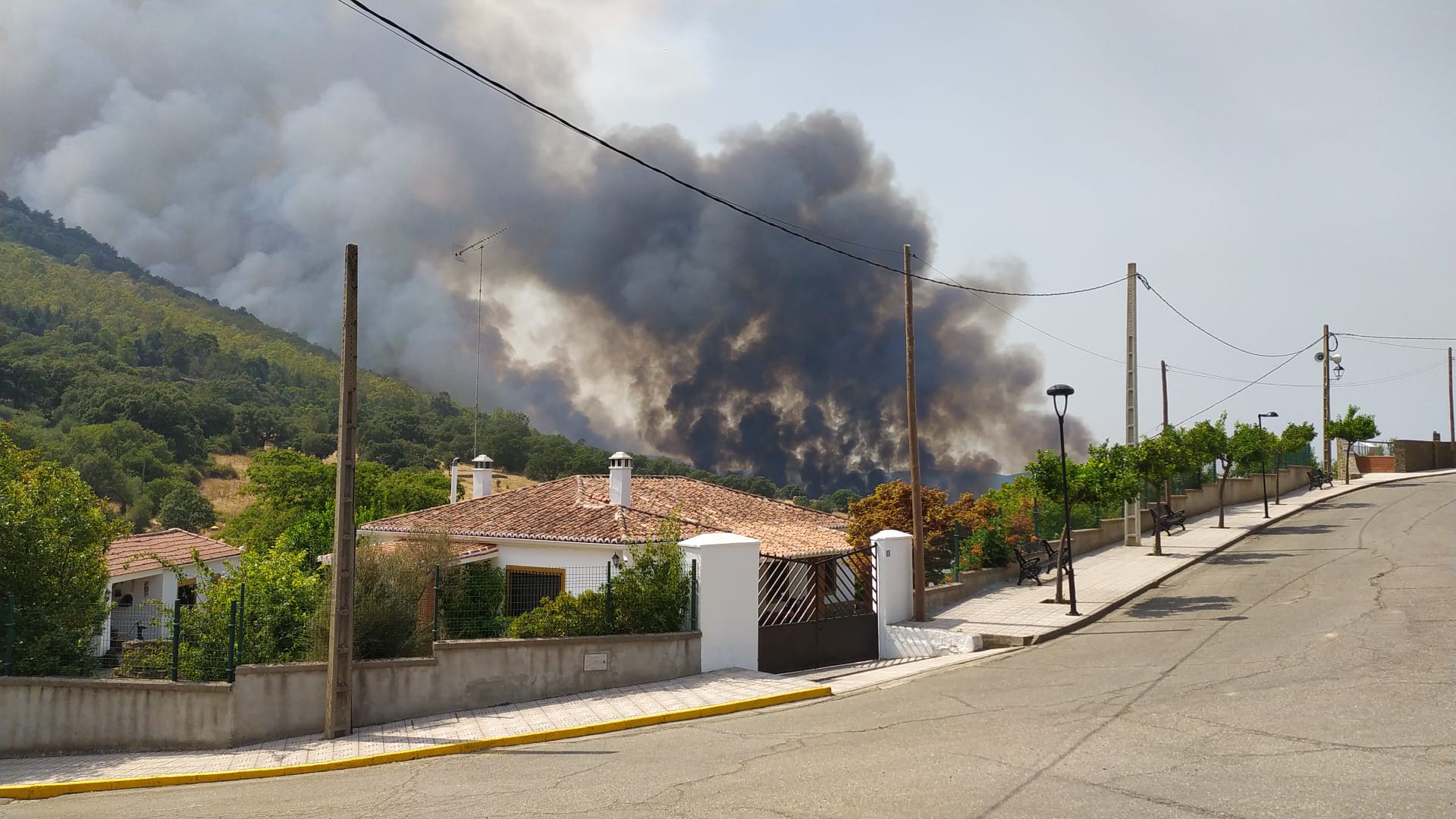 Fotos: Infoex trabaja en nuevo incendio incendio en Casas de Miravete, cerca de Monfragüe