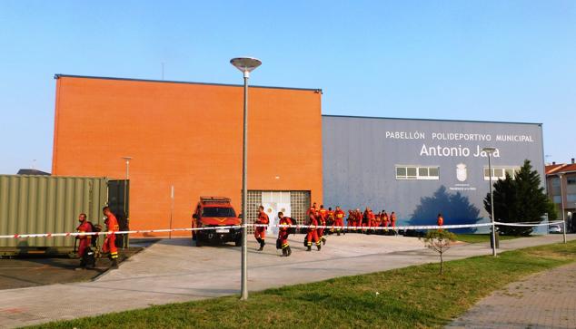 Intervención de bomberos en la localidad