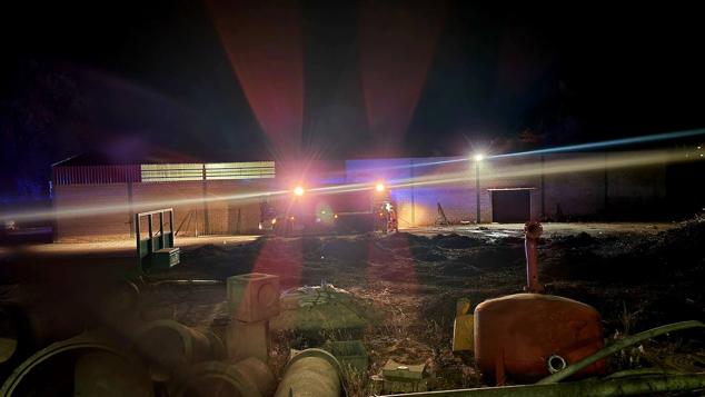 Fotos: Más de cien palmeras del vivero municipal de Mérida se queman en el incendio de El Prado