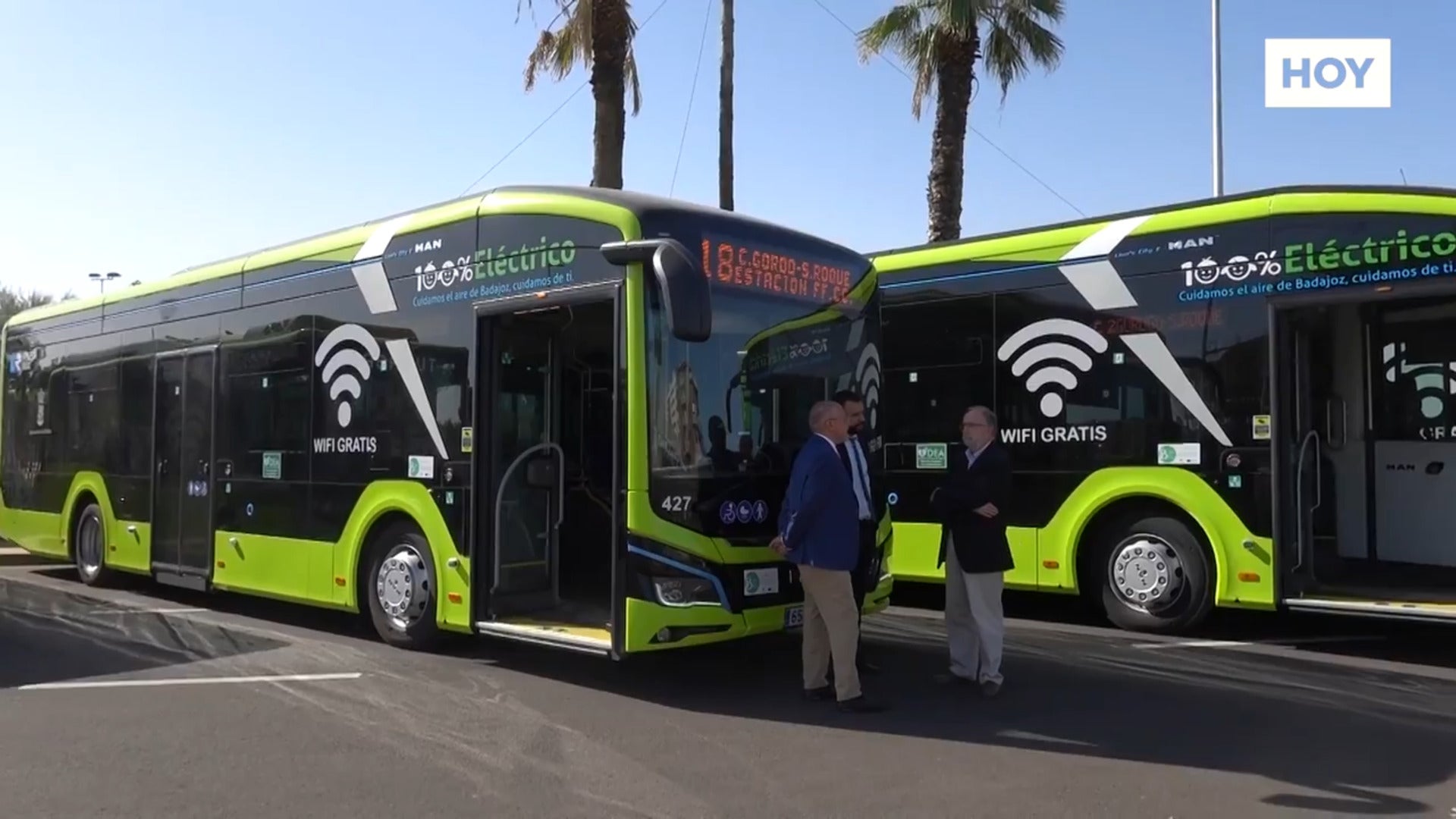 ​La mitad de los autobuses urbanos ya son eléctricos
