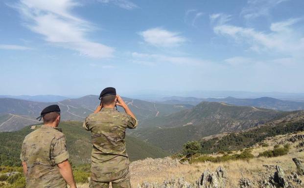 Los militares de la Brigada Extremadura ya refuerzan la vigilancia contra incendios