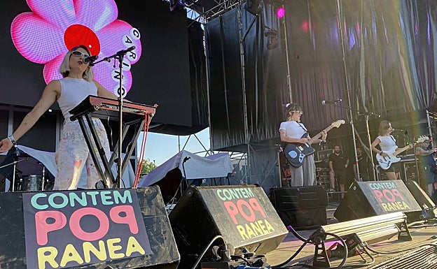 Cariño durante su actuación este viernes en el Contempopránea. 