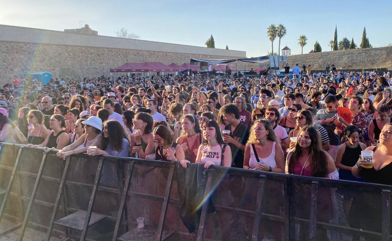 Público este viernes en la primera jornada del Contempopránea en Olivenza.