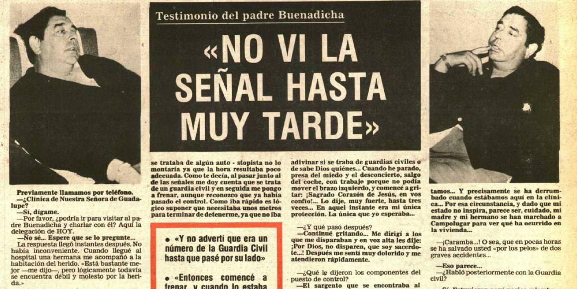 Entrevista del herido concedida al Diario HOY, publicada el 4 de mayo de 1975.