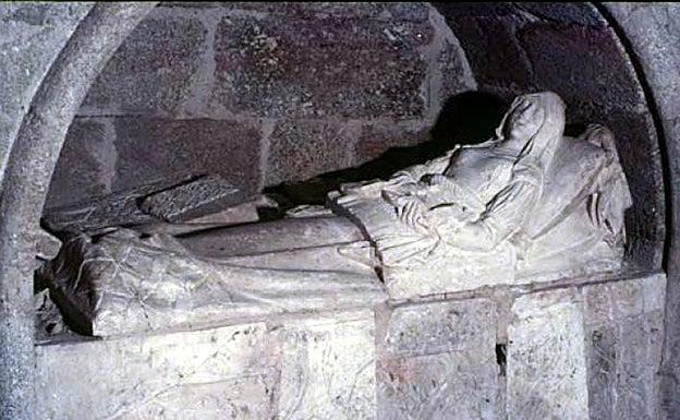 La condesa de Nieva en su hornacina, tras ser separada del marido. 