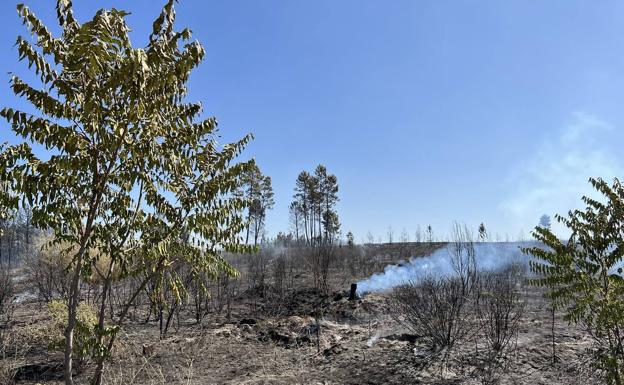 Noche tranquila en el incendio de Gata tras desactivarse el nivel 2 de alerta