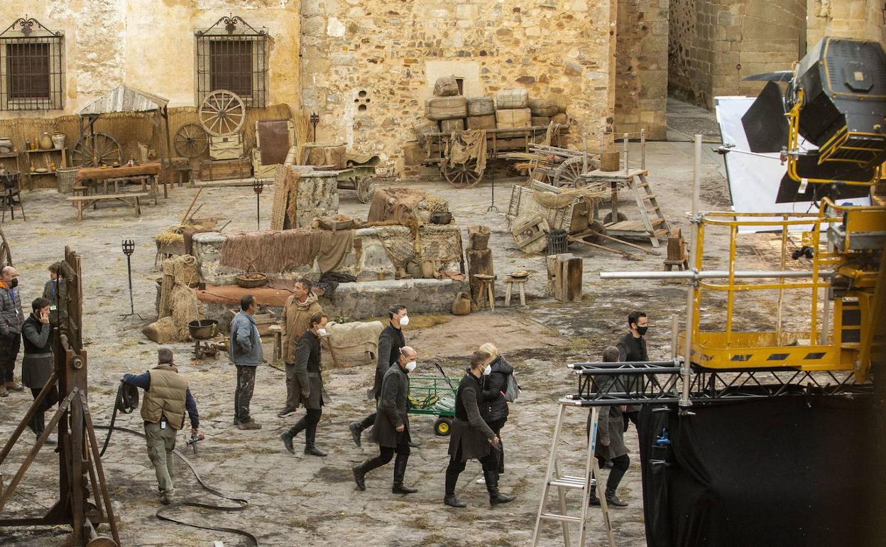 Rodaje de 'House of the Dragon' en Cáceres.