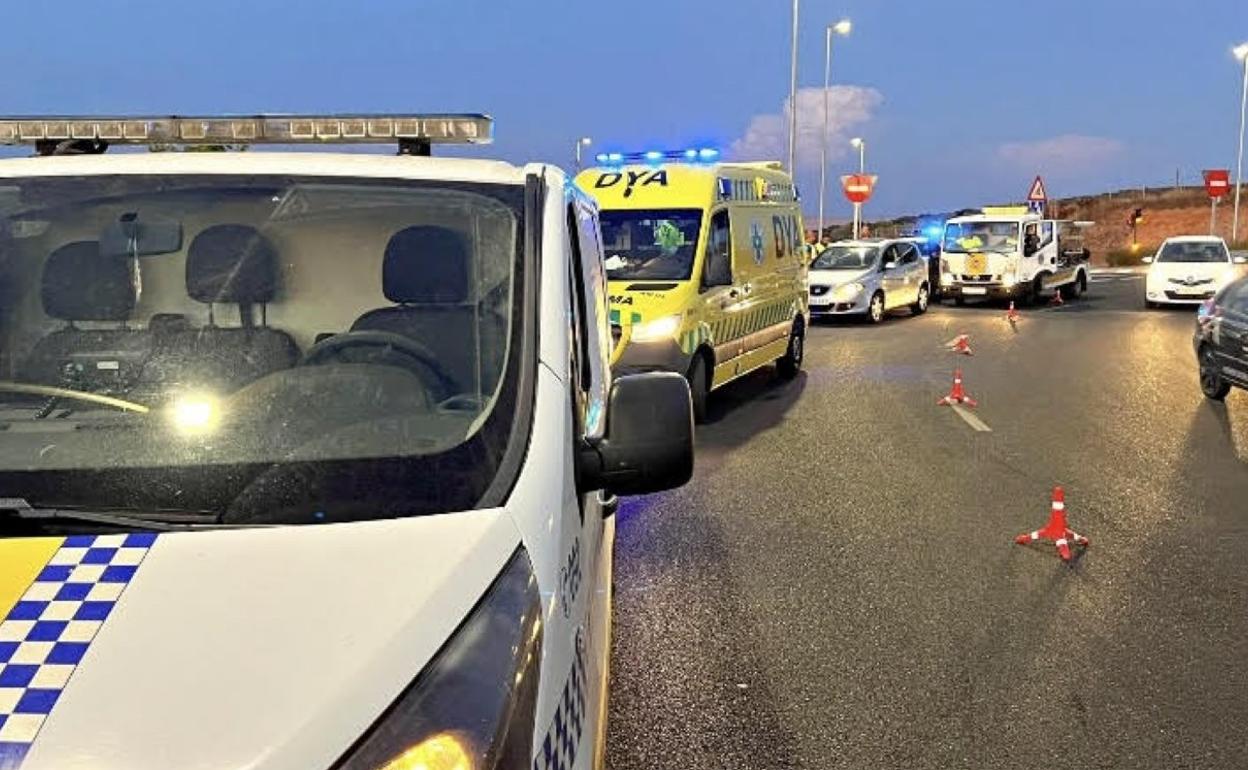 Imagen de un accidente ocurrido en Cáceres este fin de semana.