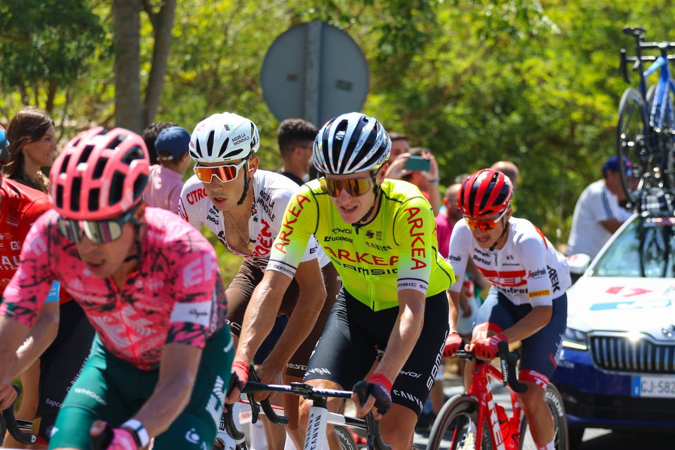 La carrera a su paso por Jerez de los Caballeros.