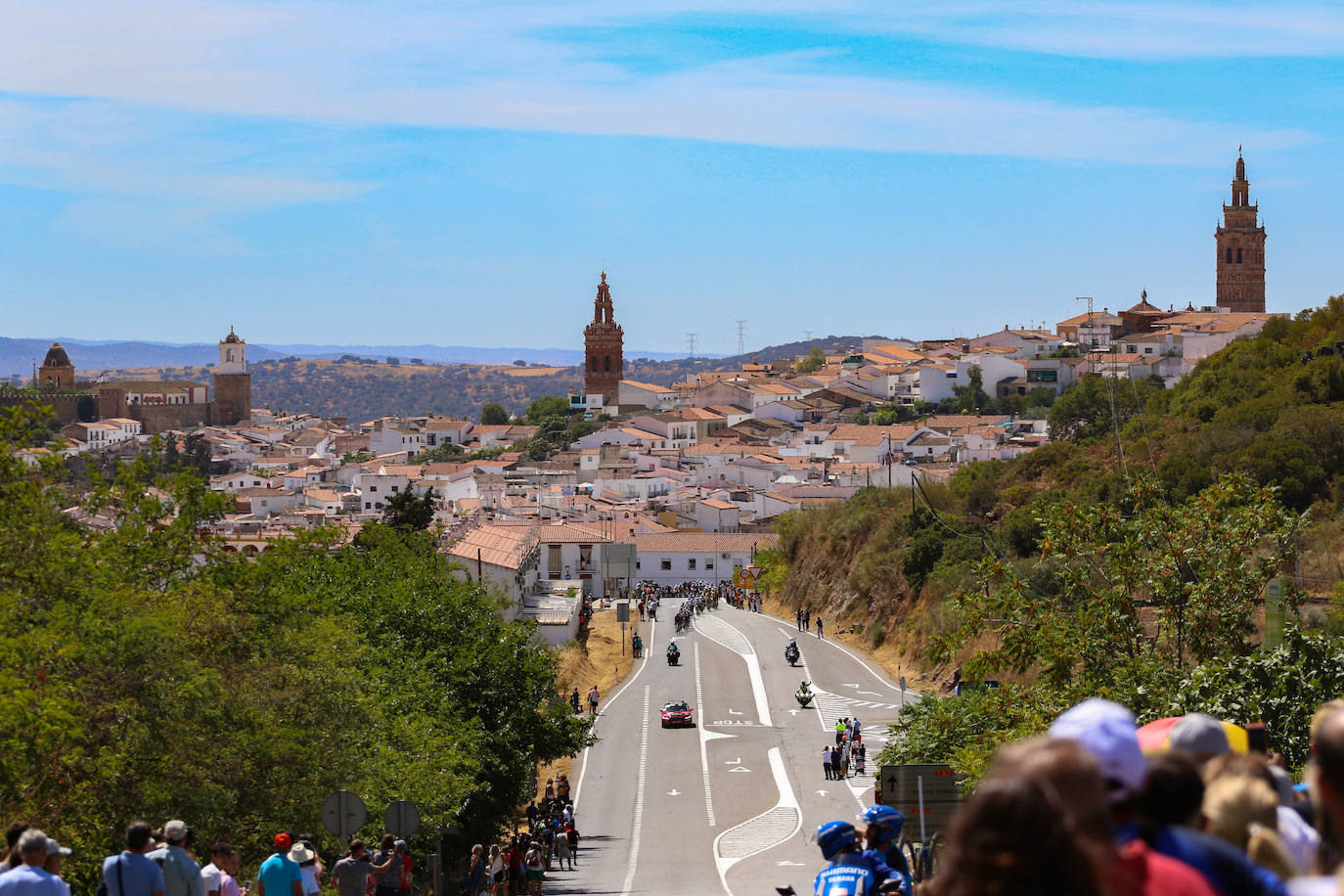 La carrera a su paso por Jerez de los Caballeros.