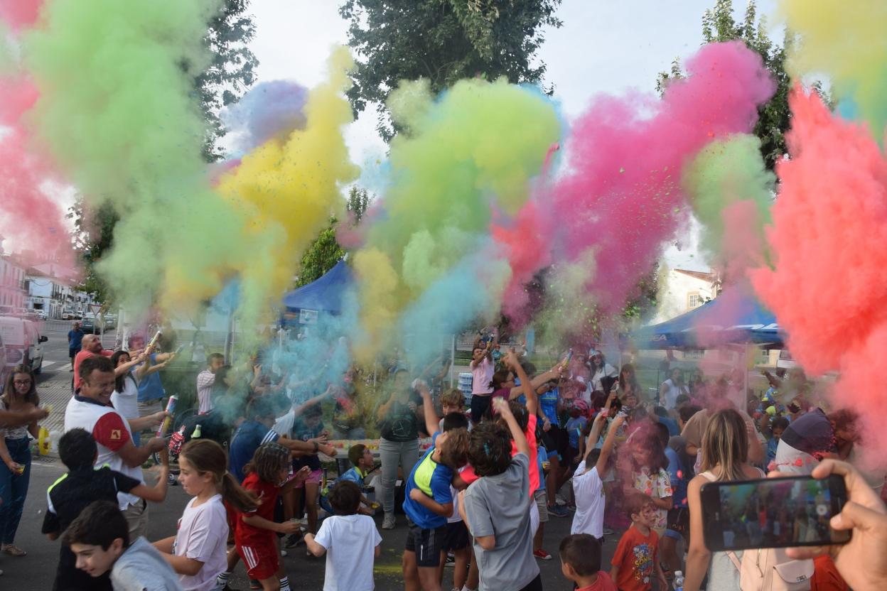 Fiesta previa a la llegada de la Vuelta en Trujillo. 