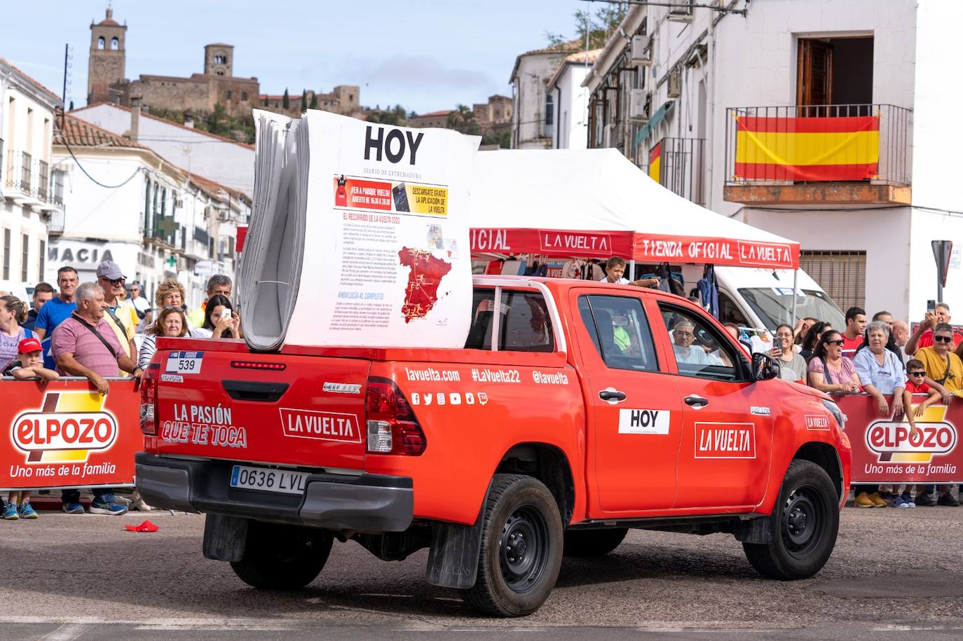 HOY es medio local oficial de las etapas de La Vuelta 2022 en las provincias de Badajoz y Cáceres.