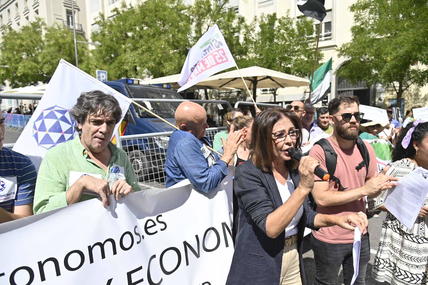 Fotos: La manifestación en Madrid por un tren digno para Extremadura