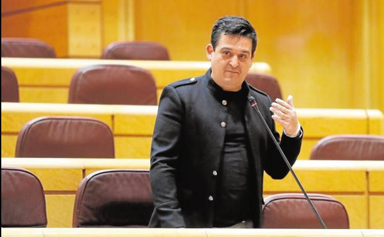 Carles Mulet, en el Senado. 