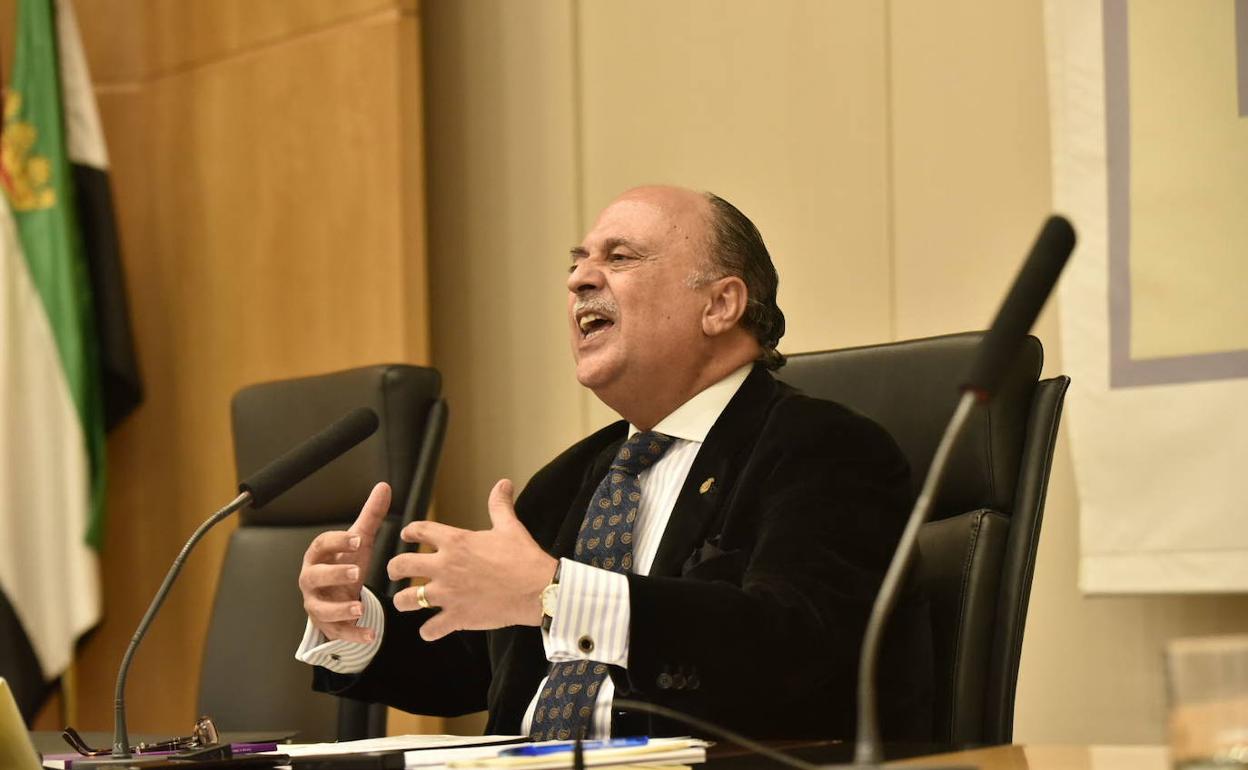 Pedro Hidalgo, en la comparecencia de febrero pasado en la que declaró que el Colegio había actuado con diligencia en el caso. 