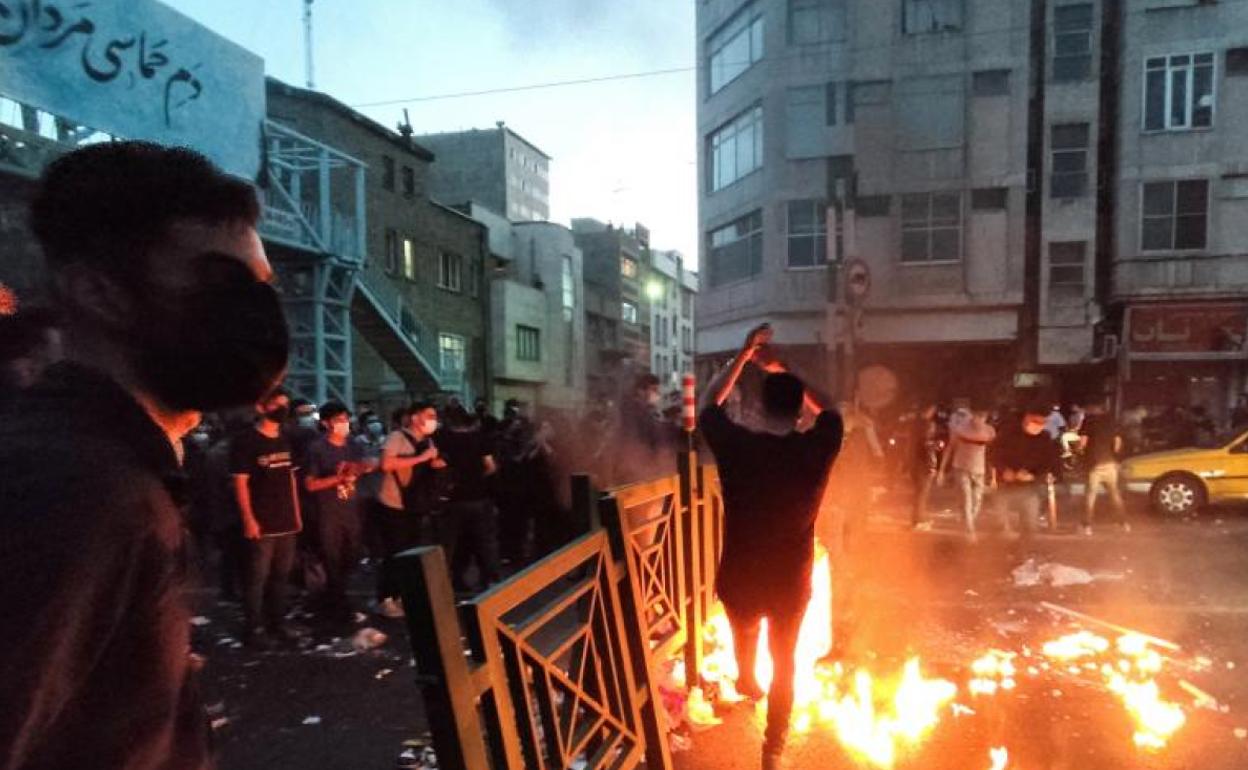 Las protestas recorrieron numerosas calles de Teherán durante esta semana. 