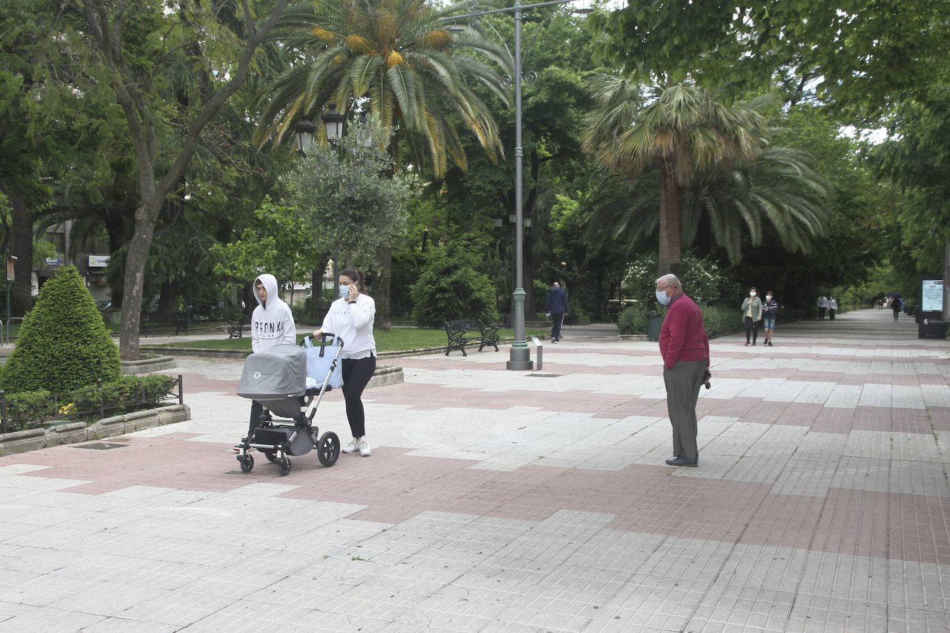 Parque de Cánovas en Cáceres, el escenario de muchos de los timos que se han dado en esta ciudad.