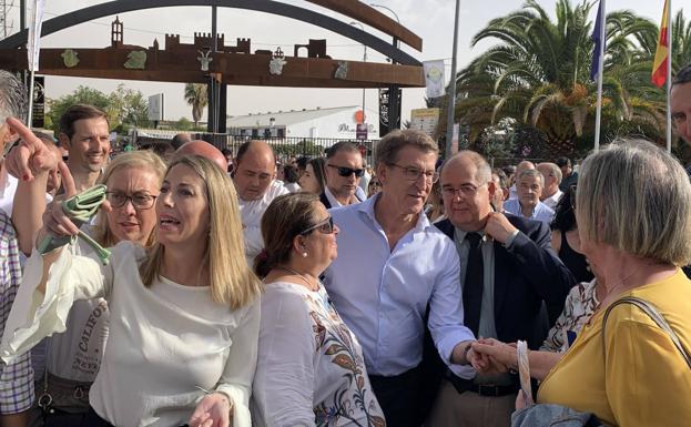 Alberto Núñez Feijóo se desplazó a Zafra tras su intervención en Cáceres en el XXV Congreso de la Empresa Familiar