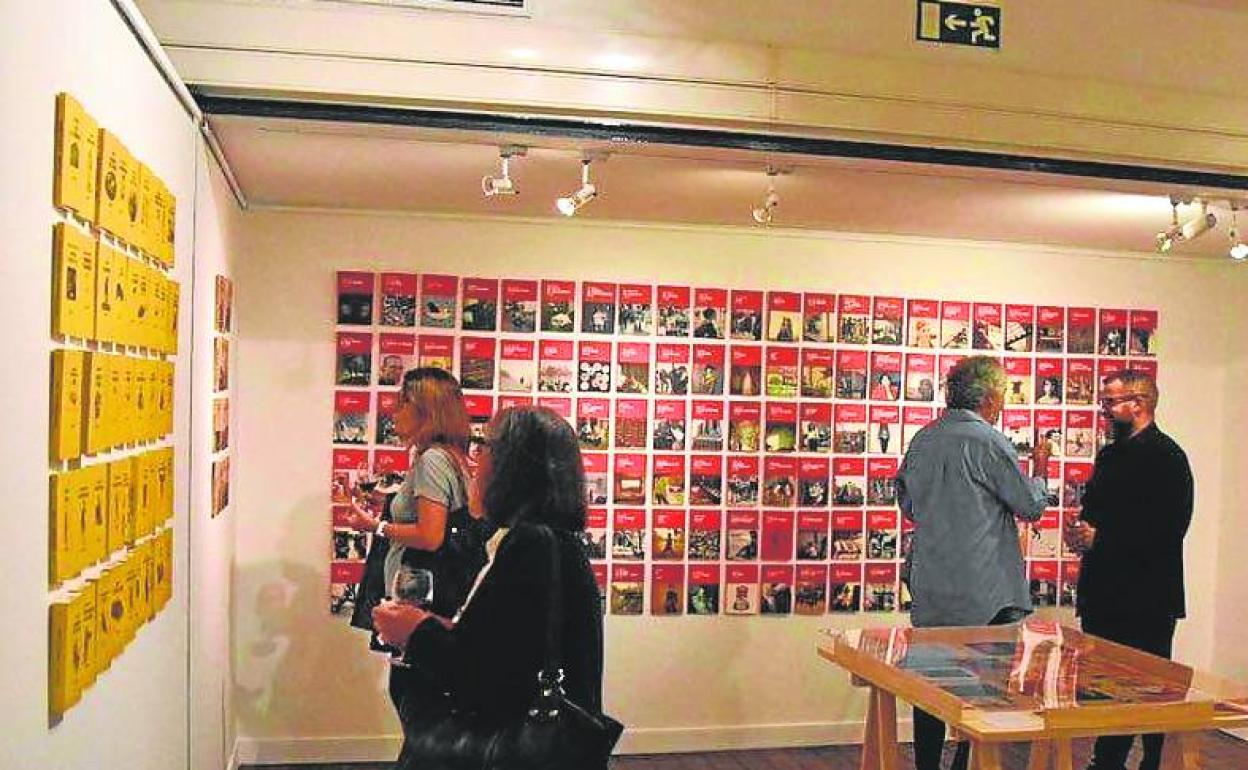 Inauguración de la muestra en el Instituto Cervantes de Lisboa.